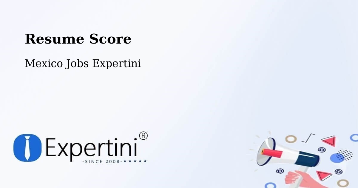 Resume Score & Job Description Match Tool – Colón - Mexico Jobs Expertini